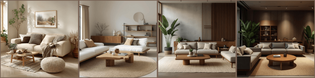 Japandi inspired Living Room Inspiration 